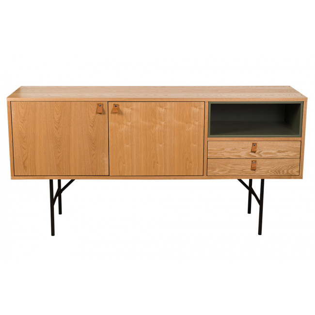 Sideboard Dailly, ash wood veneer, 160x45x80cm