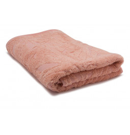Bamboo towel Bamboo leaves, 70x140cm, salmon colour, 550g/m2
