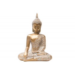 Dekoratiivkuju Buddha, kuld värvi, 17x24x11cm 