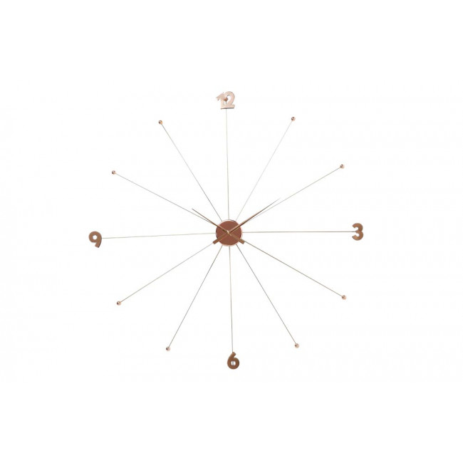 Wall clock Like Umbrella Rose gold, D100x6cm