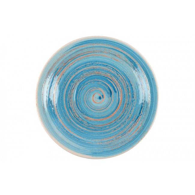 Чашка кофейная с блюдцем Swirl Blue, H7.5x15.2cm