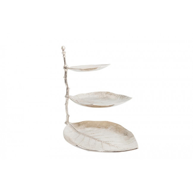 Candy dish Leaf Silver, 46x32x45cm