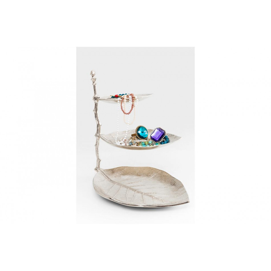 Candy dish Leaf Silver, 46x32x45cm