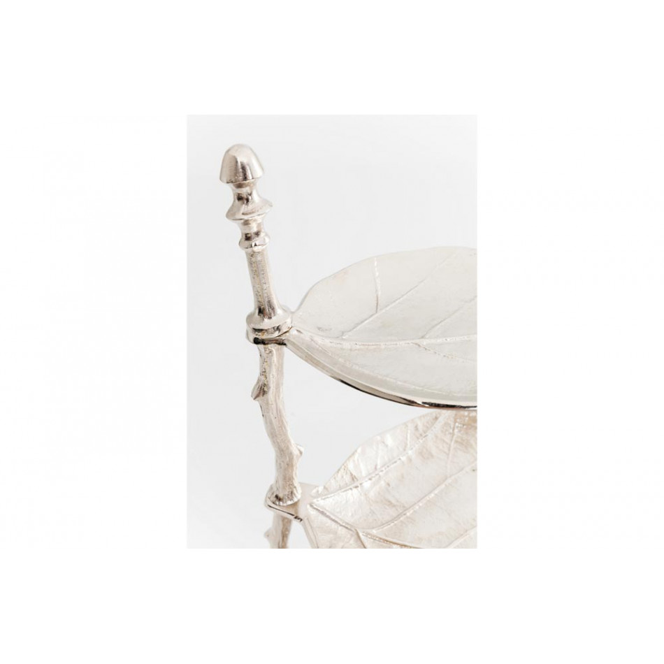 Candy dish Leaf Silver, 46x32x45cm