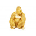 Deco figurine Monkey Gorilla Side XL, gold, 76x60x55cm