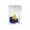 Deco figurine Monkey Gorilla Side XL, gold, 76x60x55cm