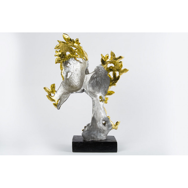 Dekoratiivkuju Kiss, kuldne/hõbedane värv, 31x11x42cm