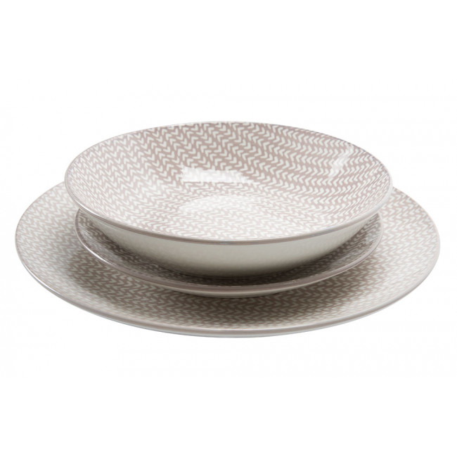 Tableware set, 18 pcs., ceramic, D27cm, D20cm