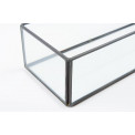 Kast Cube, metall/klaas, 25x10x6.5cm