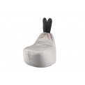Laste Kott-tool Rabbit AD Contrast, hall / must H50x50x60cm