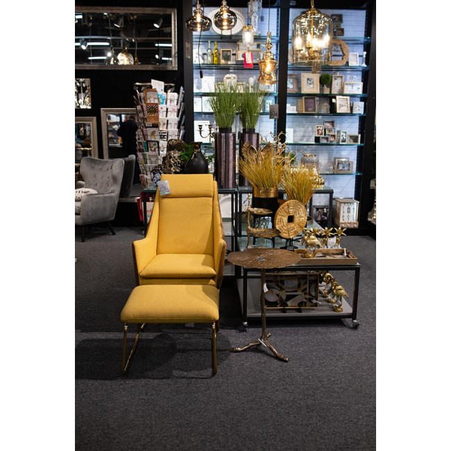 Декоративный столик Velards M, цвет античная латунь, H54x50см