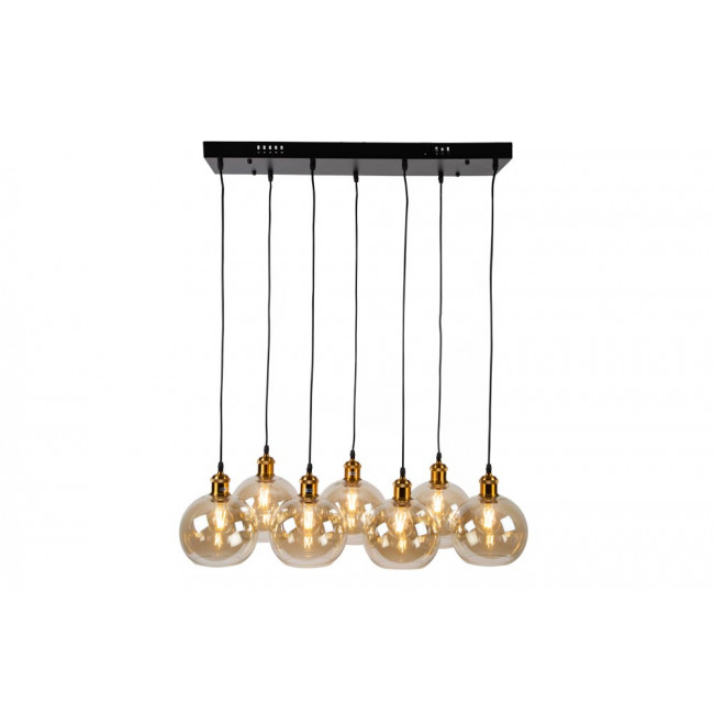 Подвесной светильник Reons, цвет черный/медный, H27-135x70x26cm, E27 7x60W