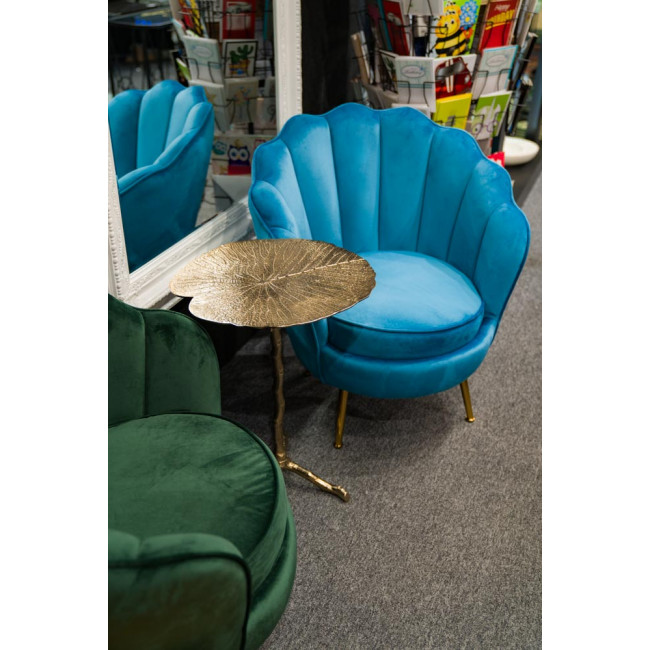 Декоративный столик Velards L, цвет античная латунь, H62x50см