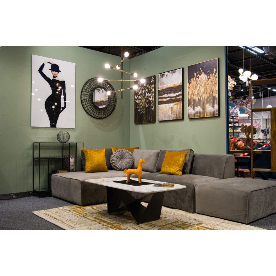 Металлическая полка Benikarlo, черная, 80x25x90cm