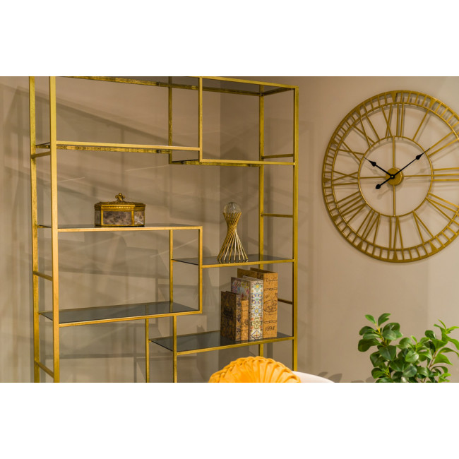 Металлическая полка  Belinda, золотистая, 195x115x30cm