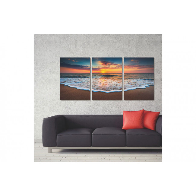 Настенный декор Wave, каждый 3x 70x100cm, 210x100cm