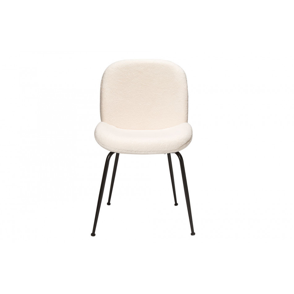 Dining chair Troja, cream colour, 58x46x88cm, seat height 47cm