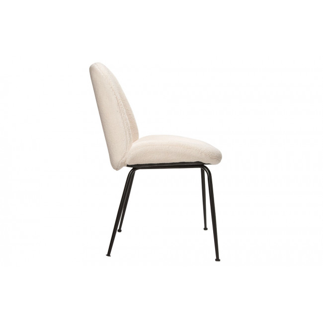 Dining chair Troja, cream colour, 58x46x88cm, seat height 47cm
