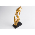 Декор Two hands, золотой / черный, 29x13.5x8cm