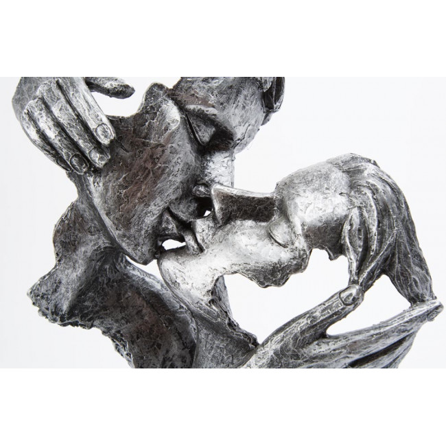 Dekoratiivne kuju Addiction, antiikne hõbedane värv, 12x18.5x28cm