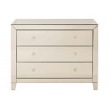 Комод Luxury Champagne, 3 ящик, 74x91x41cm