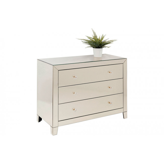 Комод Luxury Champagne, 3 ящик, 74x91x41cm