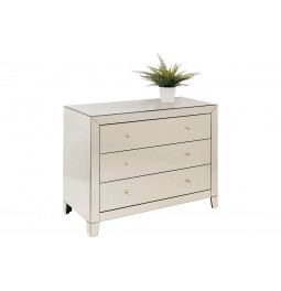 Dresser Luxury Champagne, 3 drawers, 74x91x41cm