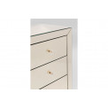 Комод Luxury Champagne, 3 ящик, 74x91x41cm