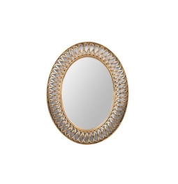 Wall mirror Ingels, gold, 61x5x76cm