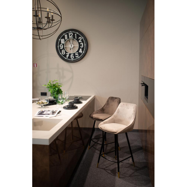 Барный стул Solero, светло-серый, H-98x54x54см, сиденье H-68см