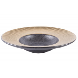 Sügav taldrik  Monette, must / kuldne, 26x26x4,2cm