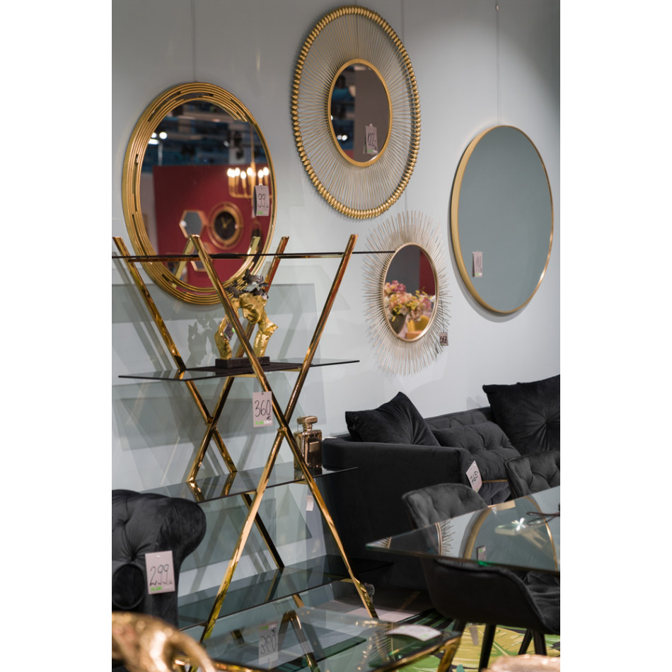 Wall mirror Iza, round, D80x4cm