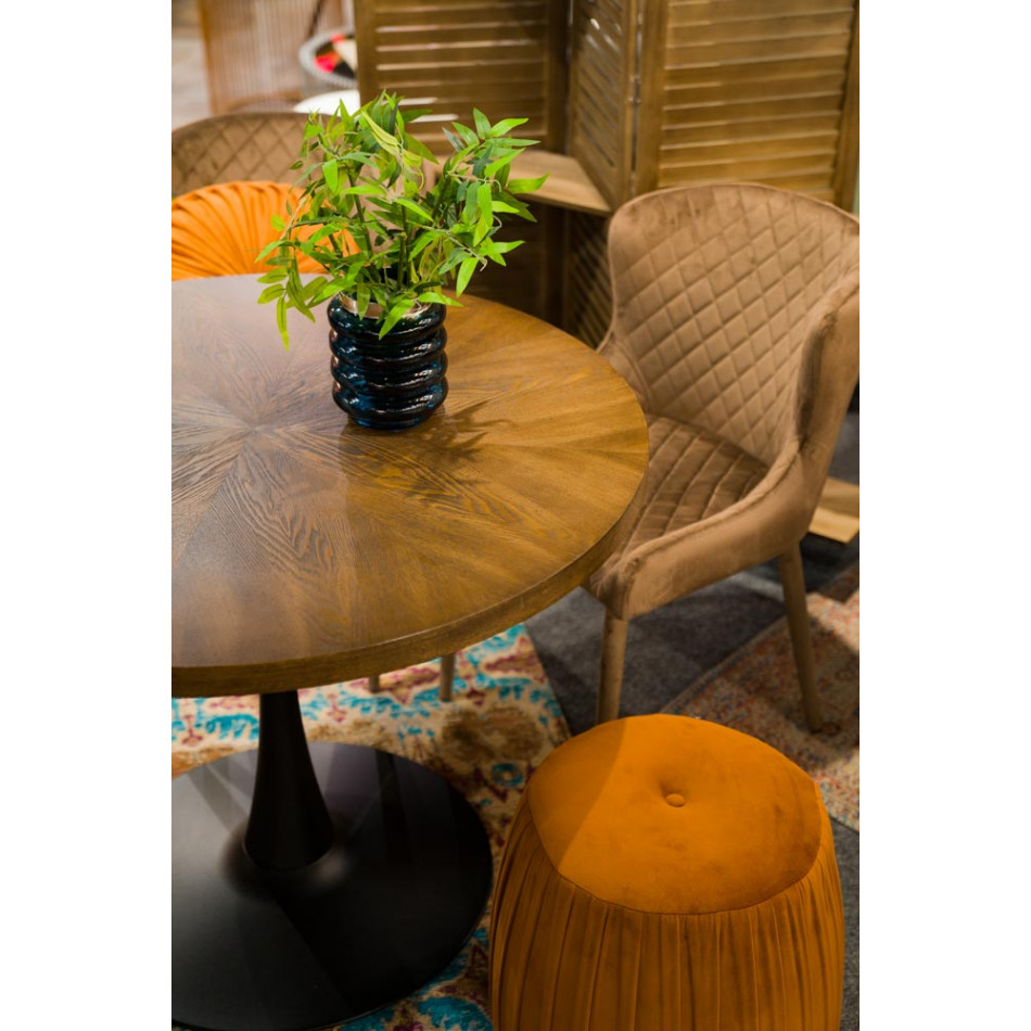 Söögilaud Torino, pähklipuust vineer, D100xH76cm