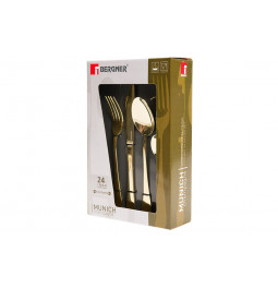 Cutlery set Munich, champagne colour, for 6 pers. (24 pcs)