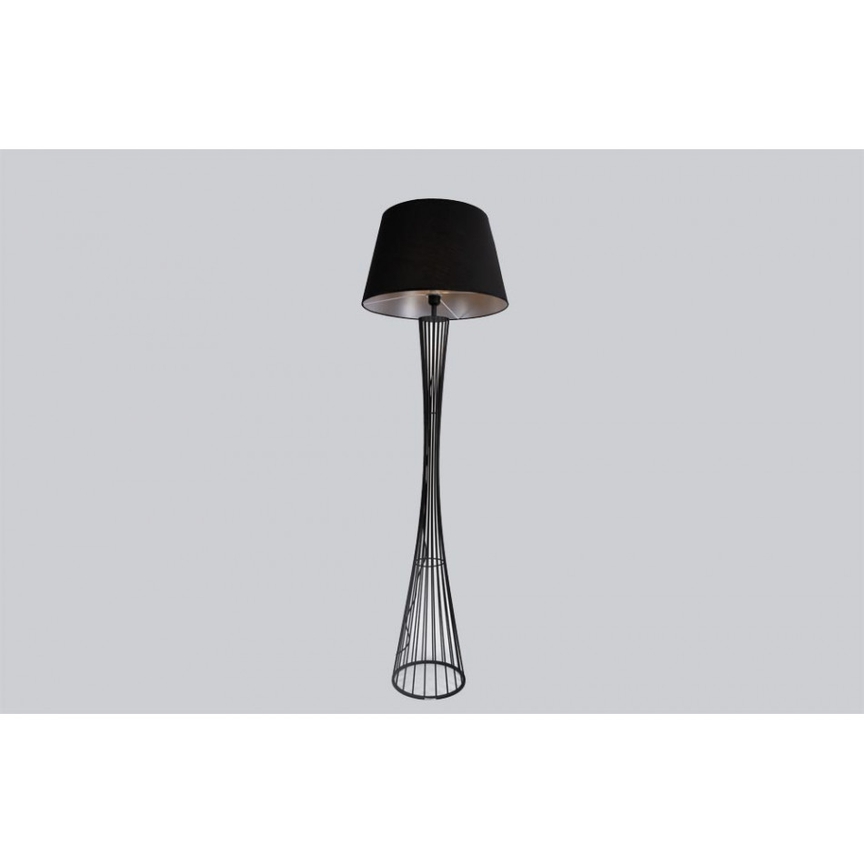 Floor lamp Sower, black, E27 60W, H160xD50cm