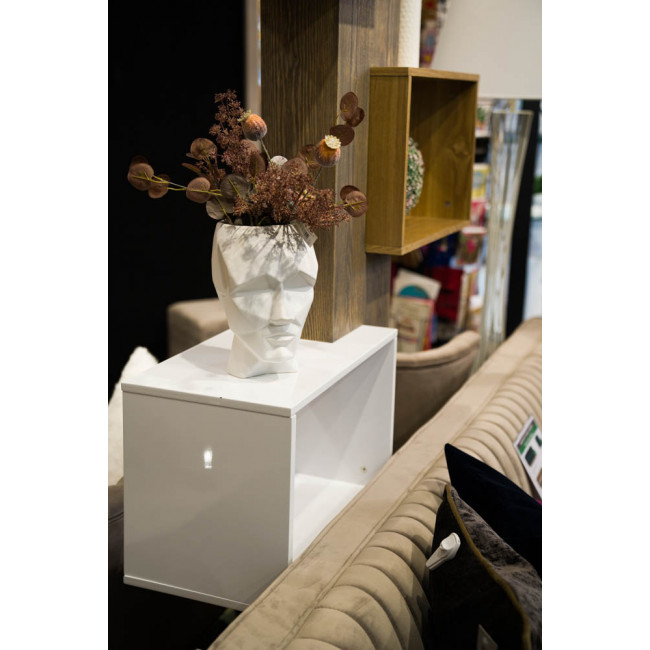 Dekoratiivnõu MORDERN MAN L, valge matt, H25x19x14.5cm