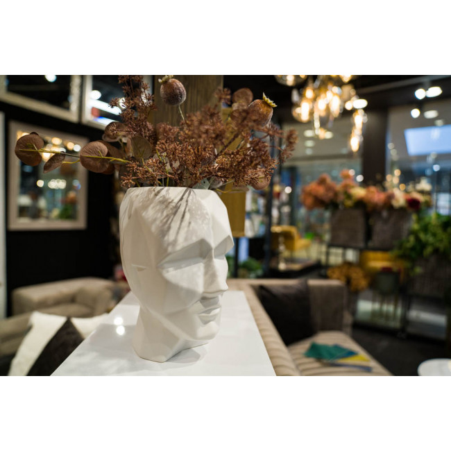 Dekoratiivnõu MORDERN MAN L, valge matt, H25x19x14.5cm