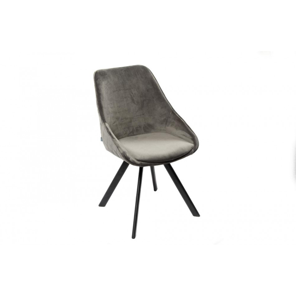 Chair Selvins, grey, 50x61x83cm, seat height 45cm