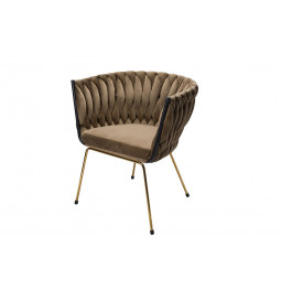 Aktsent tooli Okene, taupe värvi, 60x50x74cm, istumisosa kõrgus 46cm