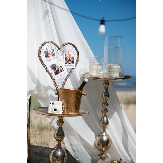 Wine cooler, gold colour, H22.5cm, D28.5cm