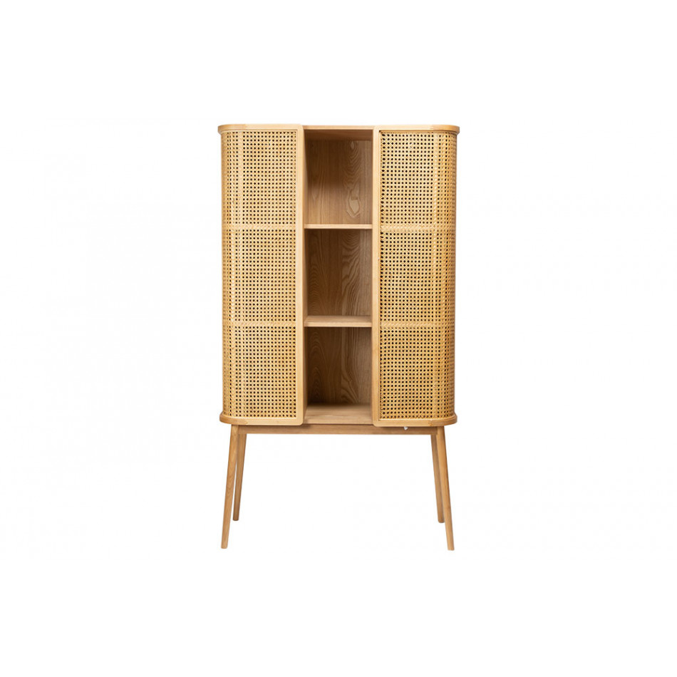 Sideboard Nona, ash wood veneer, 90x38x157cm