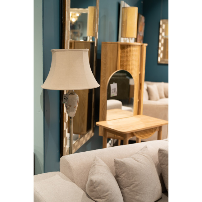 Dressing table with mirror Louis, ash wood veneer, 70x43x130cm