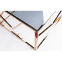 Kohvilaud  Eisen, toonitud klaas / rosegold, 120x60x40cm