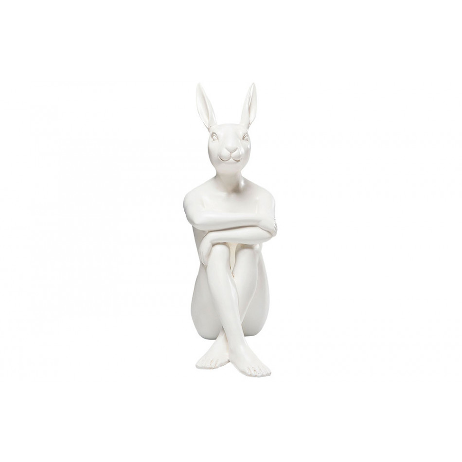 Декоративная фигурка Gangster Rabbit, белая, 39x26x15cm