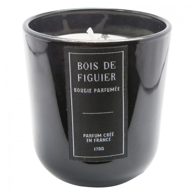 Glass candle Sili figue, 170g, D8, H8.5cm