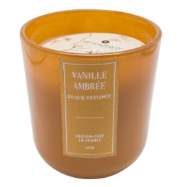 Glass candle, vanilla, 170g, D 8.5, H8.5cm