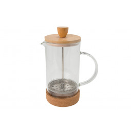 Coffee maker with bamboo lid 600ml, L14.5xW9.5xH19.5cm