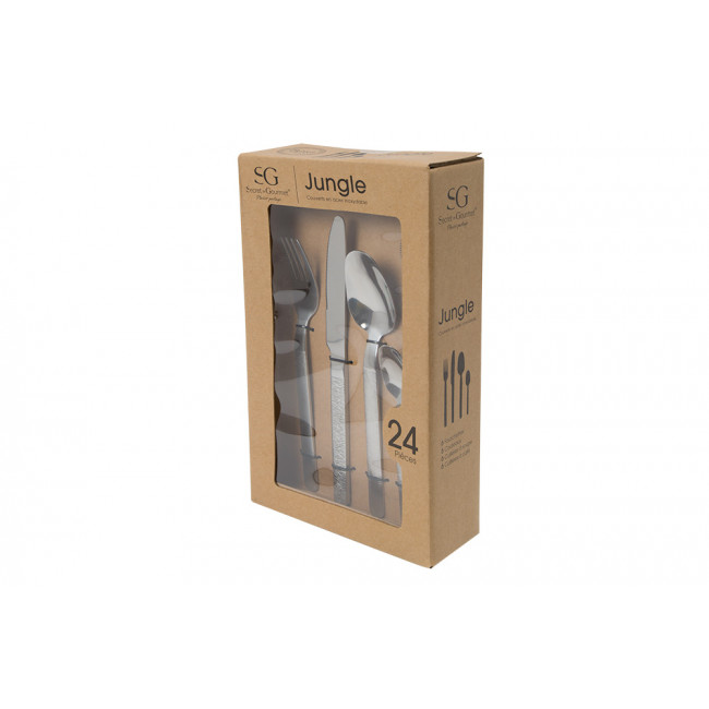 Cutlery set 24 pc Inox Jungle