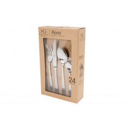 Cutlery set 24 pc Inox Flora