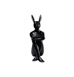 Deco Figurine Gangster Rabbit Black, 39x26x15cm 